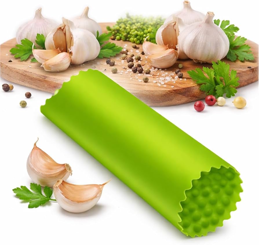 Silicone Garlic Peeler – Easy Garlic Skin Remover Tube