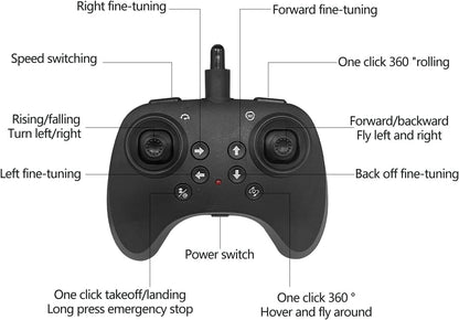 Remote Control Fighter Jet Drone Toy with LED Lights