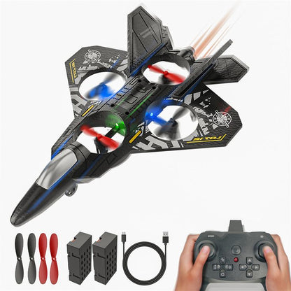Remote Control Fighter Jet Drone Toy with LED Lights