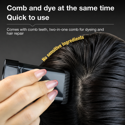 2-in-1 Touch-Up Comb for Men & Women | Instant Hair Color Root Cover Stick