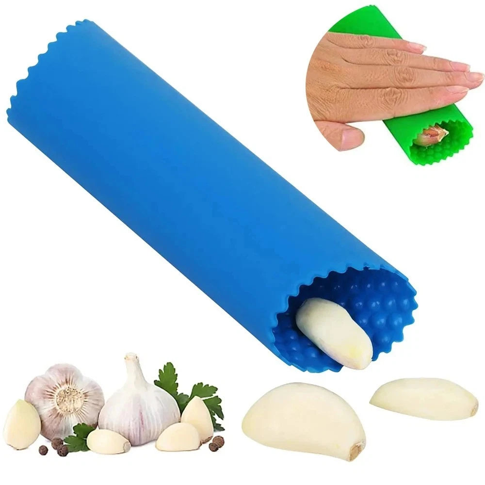 Silicone Garlic Peeler – Easy Garlic Skin Remover Tube